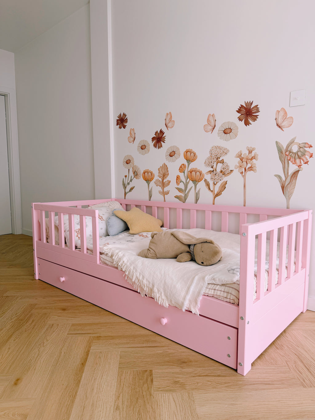 Łóżko bez domku z szufladą białe lub kolor